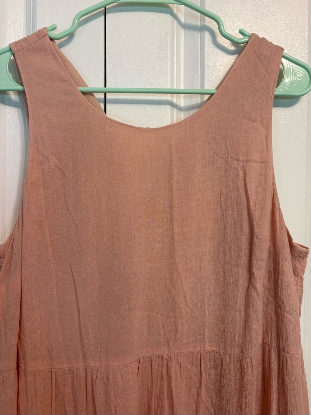 A New Day Sleeveless Pink Tiered Maxi Dress - Picture 2 of 3